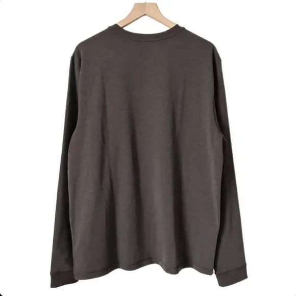 Vuori Men's Austin Henley Shirt in Java Heather Brown Size XL - Picture 3 of 7